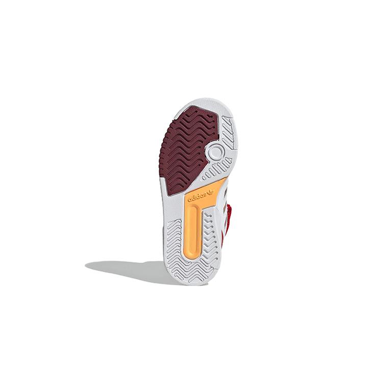 adidas Originals Drop Step Slip Resistant Abrasion Resistant High Top Kids' Skateboarding Shoes White Red Gold GY2028