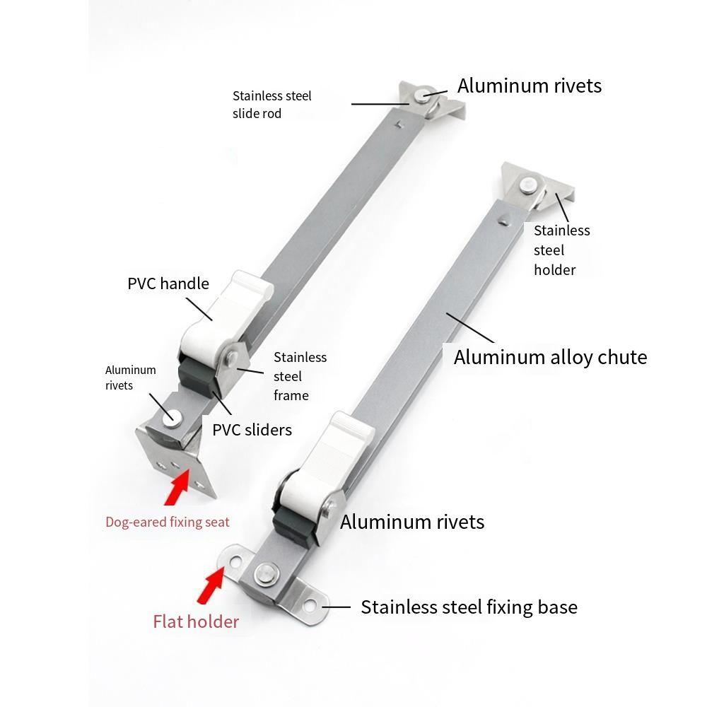Teleskopischer Fenstersperrer Winkelstück Feststehender Fensterbegrenzer Windstrebe Stopper für Türen/Fenster