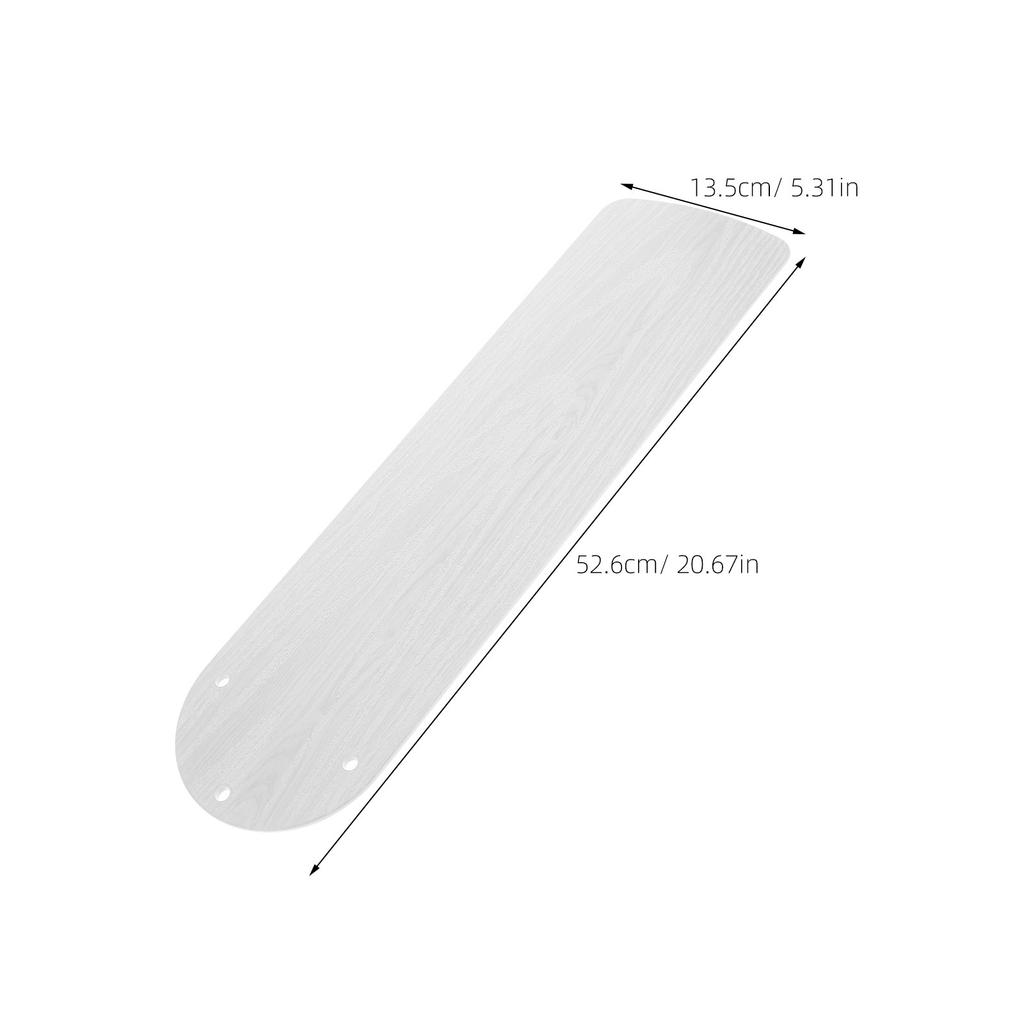 Walnut Wood Grain Fan Blade 20.7inch Plastic High-Performance Replacement Ceiling Fan Accessories Easy Install
