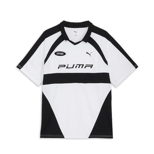 PUMA Men's Football Shirt White XL Streetwear Motor Style Moisture-Wicking Quick-Dry T-Shirt 63124202
