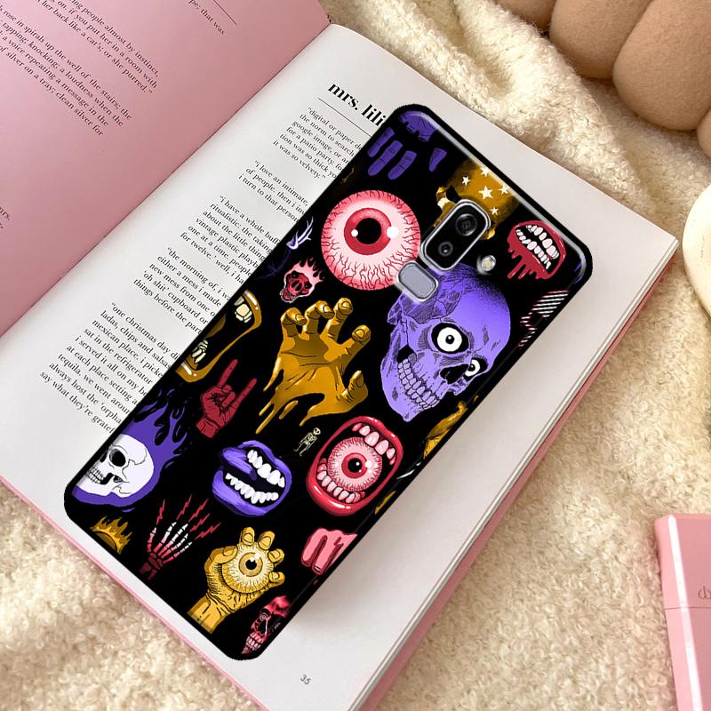 Funny Skull Phone Case For Samsung Galaxy J6 J4 Plus A6 A7 A8 A9 J8 2018 A3 A5 J1 2016 J3 J7 J5 2017