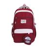 Simple and cute girl burden reduction backpack large size student schoolbag primary and secondary school students large capacity backpack