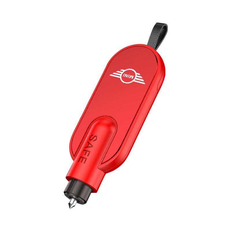 Car Safety Hammer Auto Emergency Glass Window Breaker Tools For Mini Cooper JCW Works Hatch F54 F55 F56 F57 F60 R50 R52 R53 R55