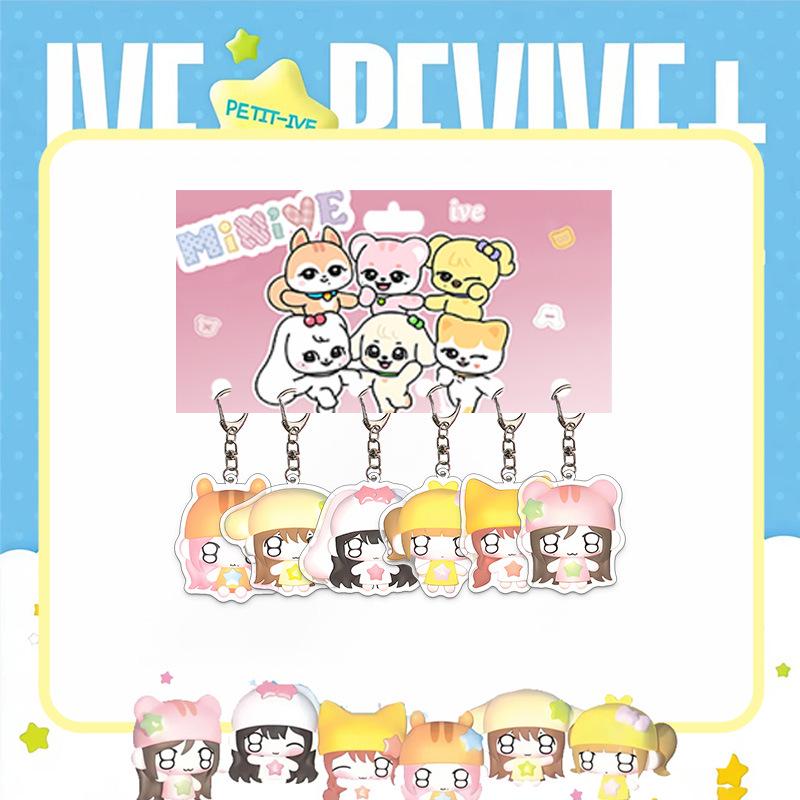 Специальный брелок для новой куклы IVE: Мультяшная акриловая коллекция аксессуаров Jang Wonyoung & An Yujin