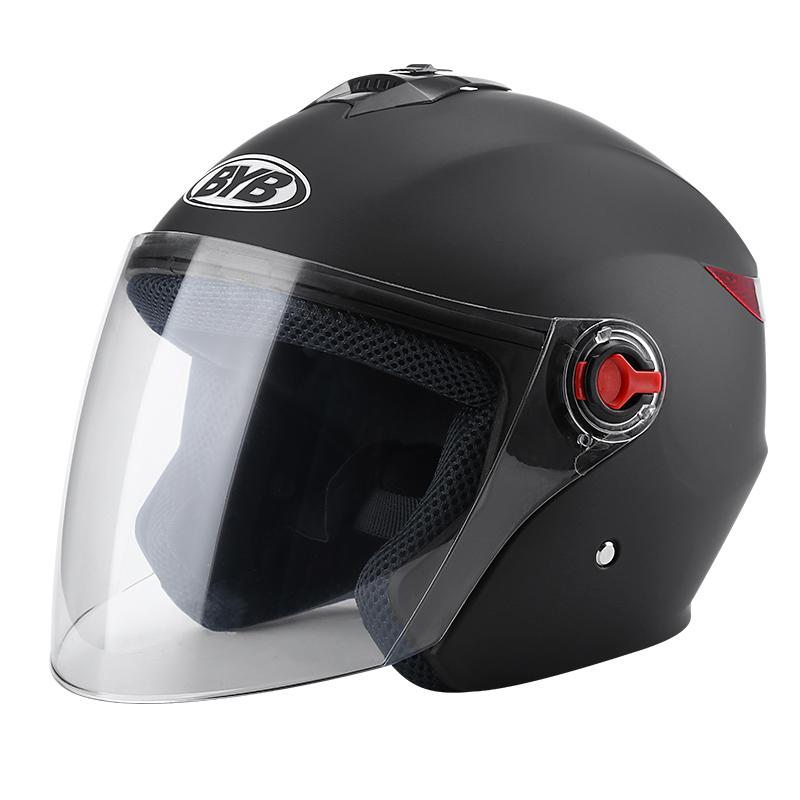 High Quality New DOT Certified ABS Half Face Motorcycle Helmet with Dual Visor and XL Size