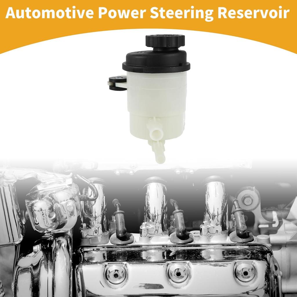 Power Steering Reservoir - No.571502F000 Car Automotive Power Steering Tank - for Kia Spectra 2004-2009 Plastic Beige - 1 Pc