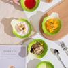 Linpan New Chinese Hand-painted Cabbage Ceramic Sauce Dishes