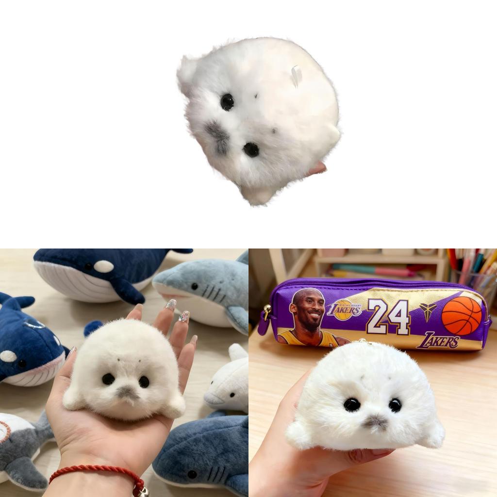 Life Seal Marine Plush Toy Keychain Stuffed Animal Doll For Kids And Collectors