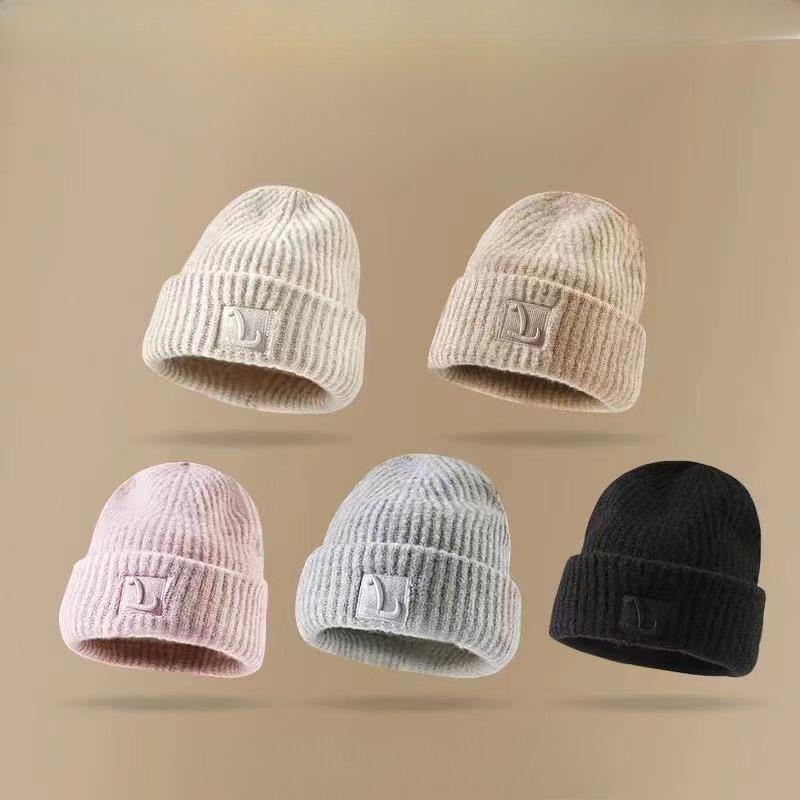 Hat Big Head Woolen Hat Women's Autumn and Winter Loose Warm Ear Protection Knitted
