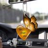 Golden Butterfly Acrylic Car Hanging Ornament Perfect for Parties Birthdays Christmas Home Car Decorations
