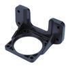 Aluminiumlegierung Motorbefestigungshalterung Hohe Härte Dunkelblau Getriebeuntersetzer Motorhalterung 4-Loch Basis Befestigungsbasis Motorstützbasis
