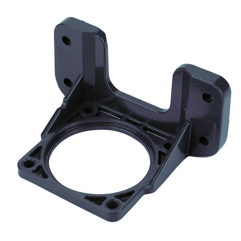 Aluminiumlegierung Motorbefestigungshalterung 4-Loch-Basis Dunkelblau Motorstützbasis Hohe Härte Befestigungsbasis Schrittmotorhalterung