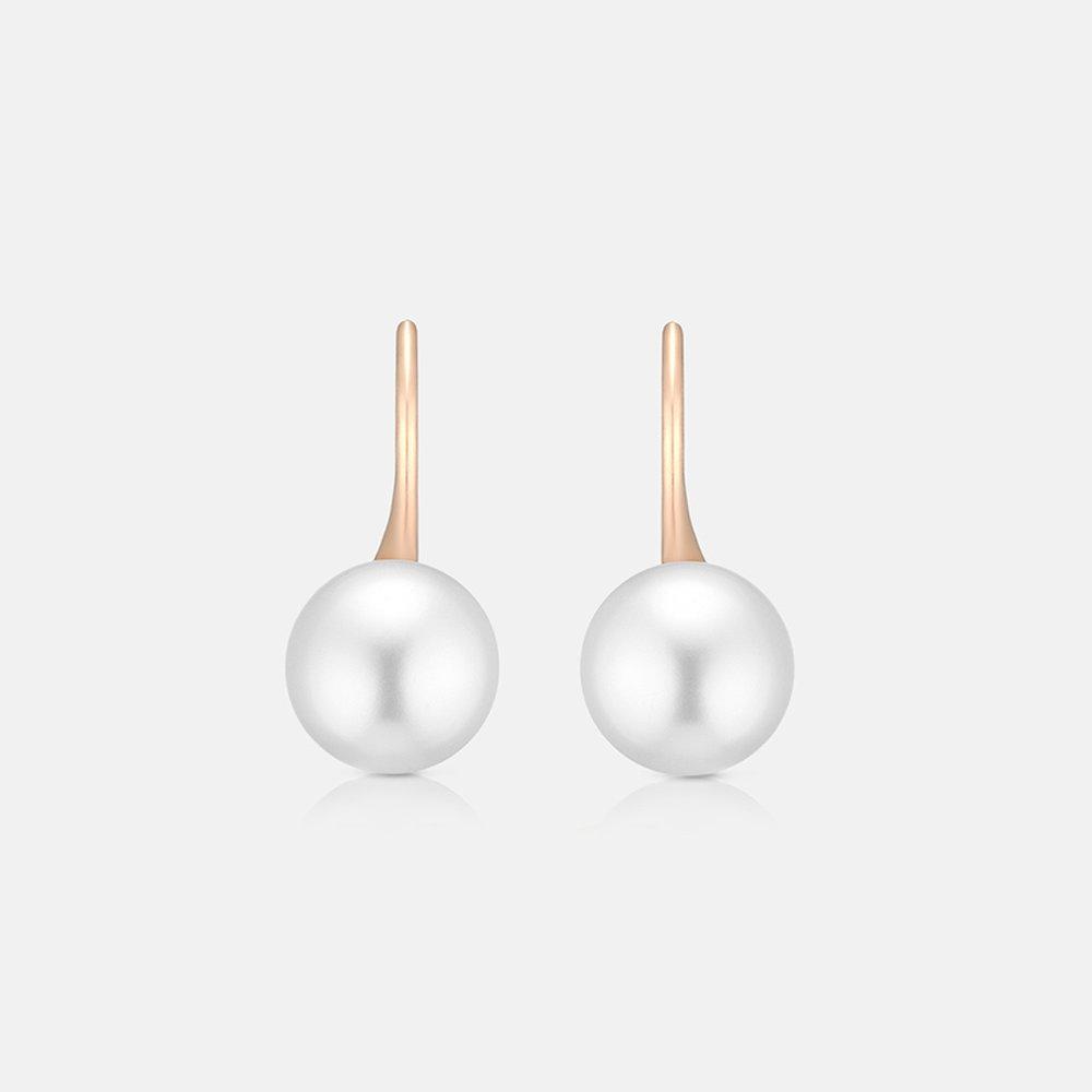 [Secret Special Offer] René Perla Sterling Silver Rose Earrings A243Se9014Rph