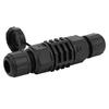 RJ45 Ethernet-Steckverbinder Wasser Staubdicht RJ45-Adapter Schwarz Outdoor 8-Pin Draht-zu-Draht-Kupplung IP67