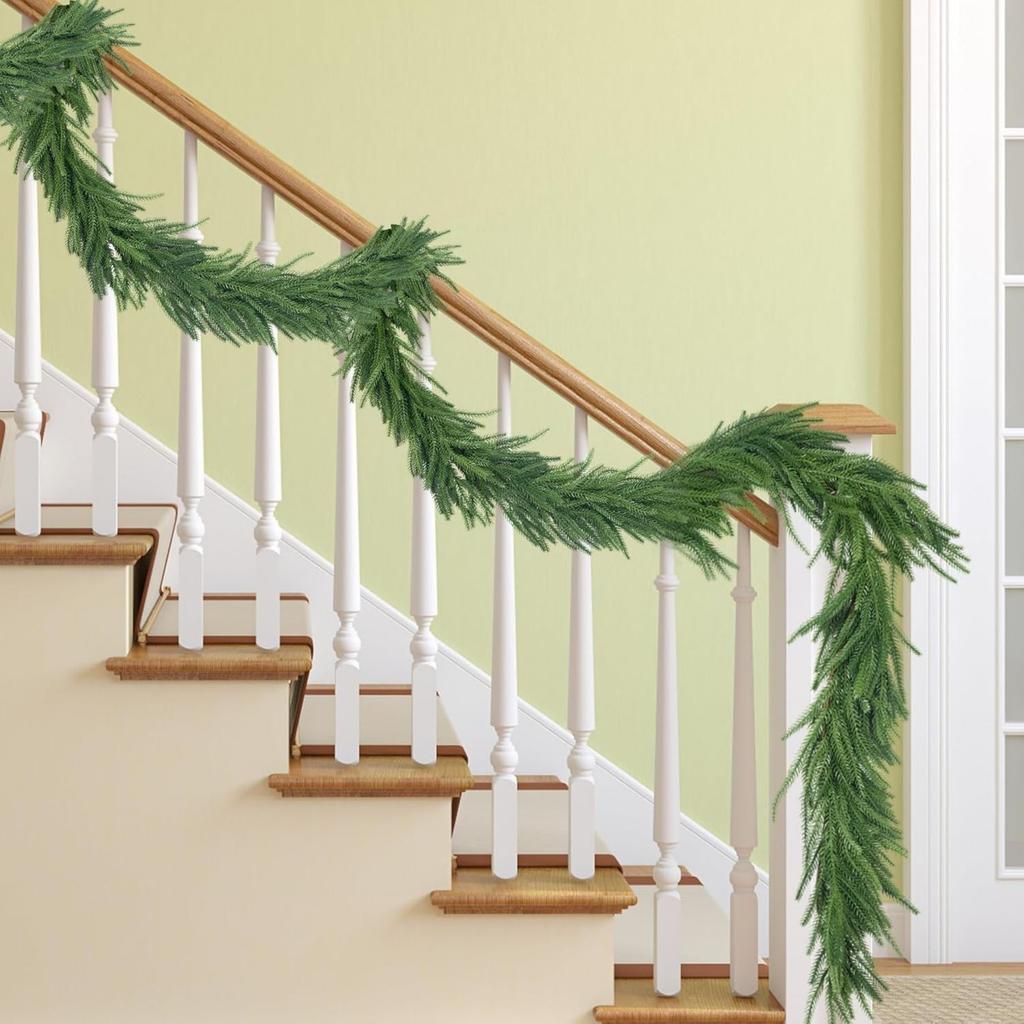 Simulation Rattan Decoration Needle Wreath Soft Glue Feel Rattan Simulation Green Plant Home Decoration