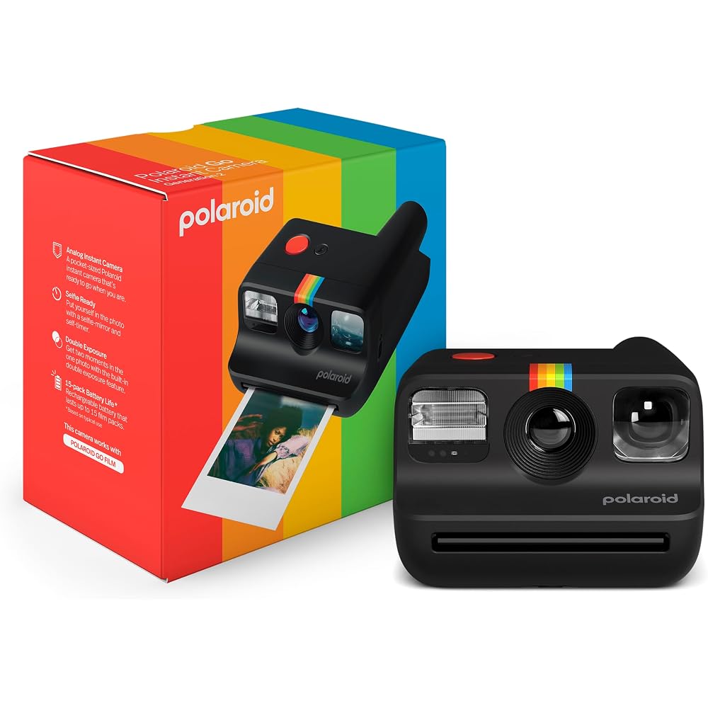 POLAROID Go Generation 2 Instant Camera – Black (9096)
