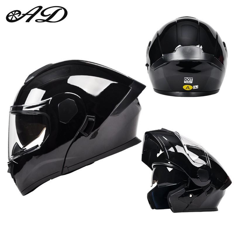 DOT Certified Motorcycle Helmet Uncovering Four-season Universal Men Women's Riding Safety Hat