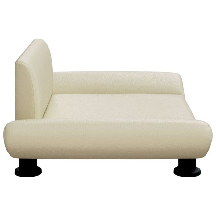 VidaXL Dog Bed Cream 70x45x28 Cm Faux Leather 172002