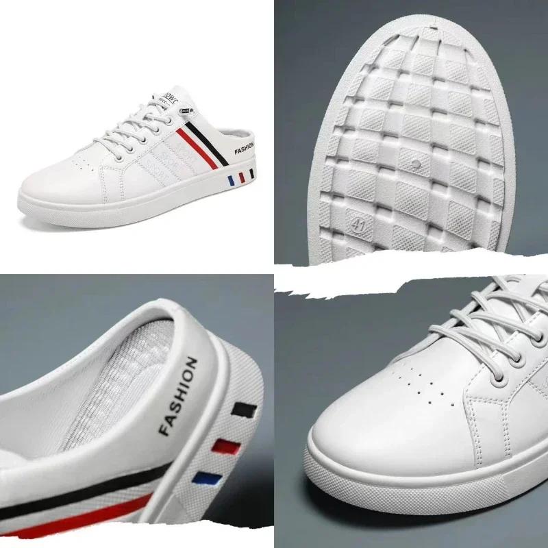 Fashion Men's Summer Closed Toe Slippers New Mens Sneakers Comfortable Loafers Slip on Male Driving Shoes Anti-slip Zapatillas De Hombre