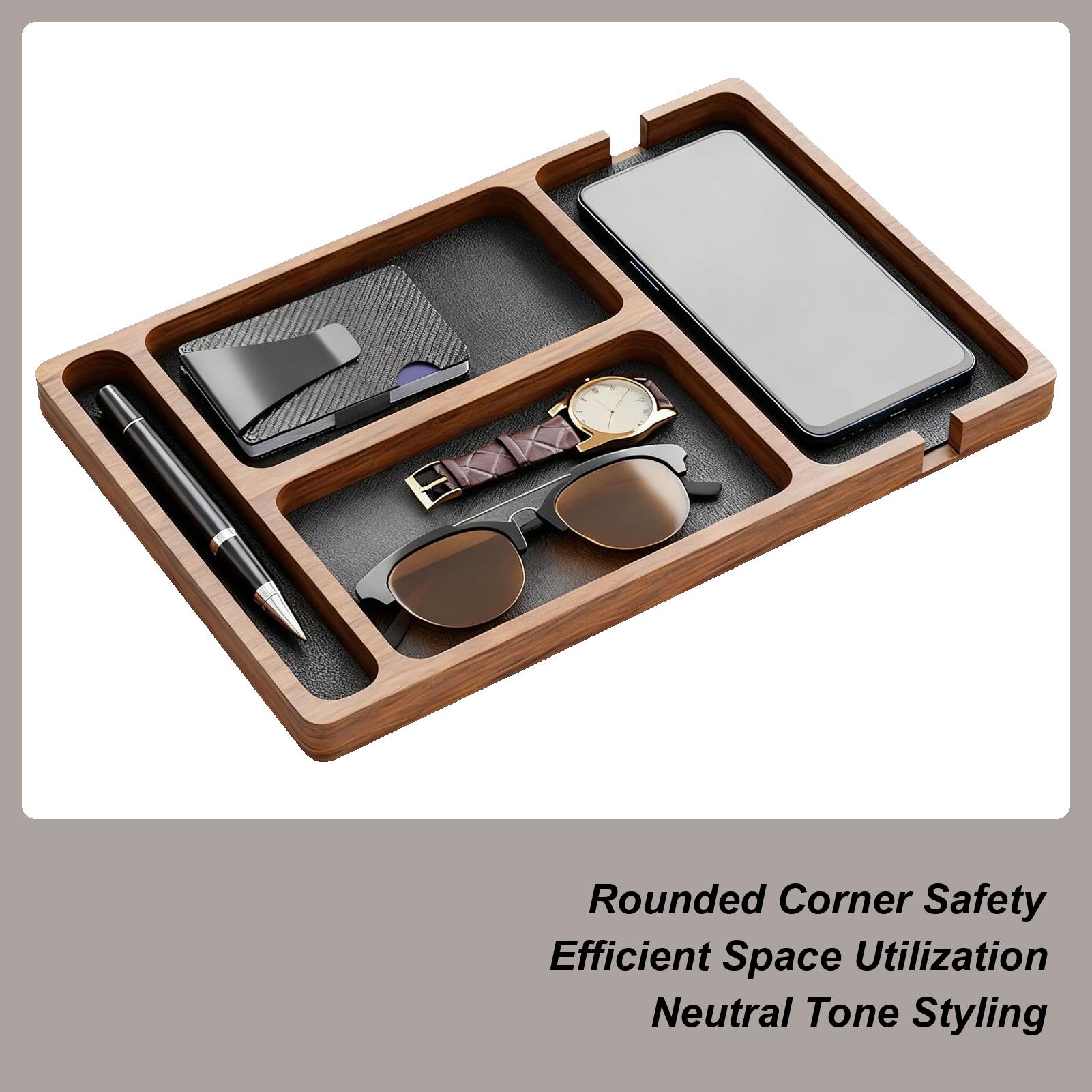 Деревянный настольный ящик для хранения Органайзер для бумаги Лоток Настольный органайзер для ручек, кабелей, очков Шнур Хранение книг Дом Прихожая CN