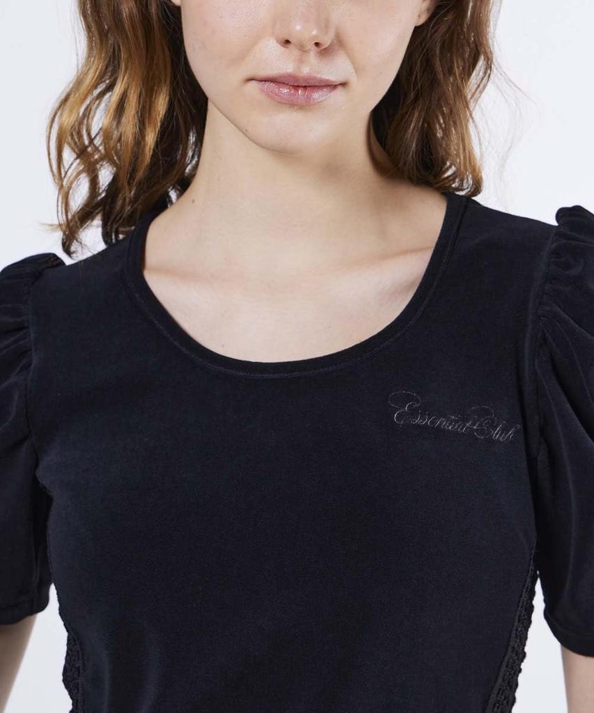 Double Standard Clothing Essential Micro Z Pile Black Top, 2508-120-253, Women's,