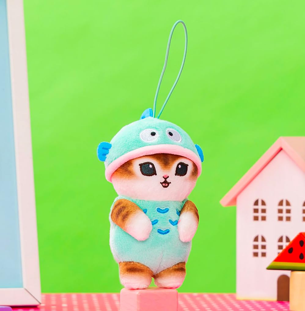 Official Shark Nyan Collaboration Plush Mascot 9cm Keychain, Approx. (Hangyo-do)