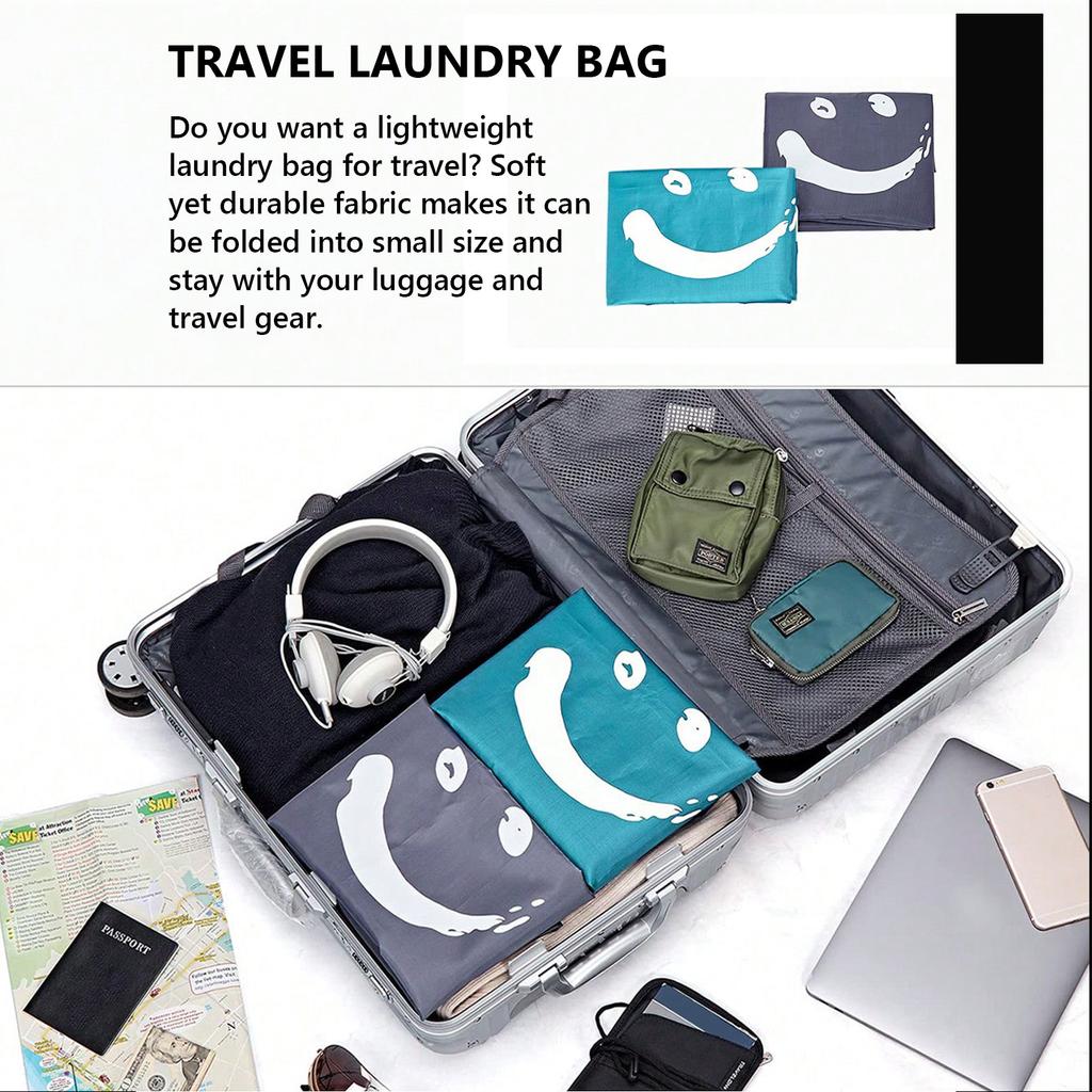1Pc Extra Large Travel Laundry Bag, Dirty Clothes Organizer with Drawstring,Heavy Duty Travel Laundry Bags Travel Essentials
