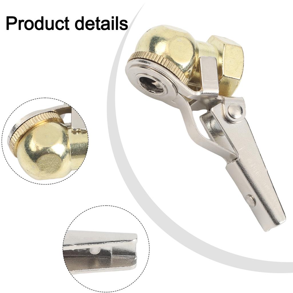 Alloy Material Ball Tire Connector Hose Barb Clip Tire Inflator Valve