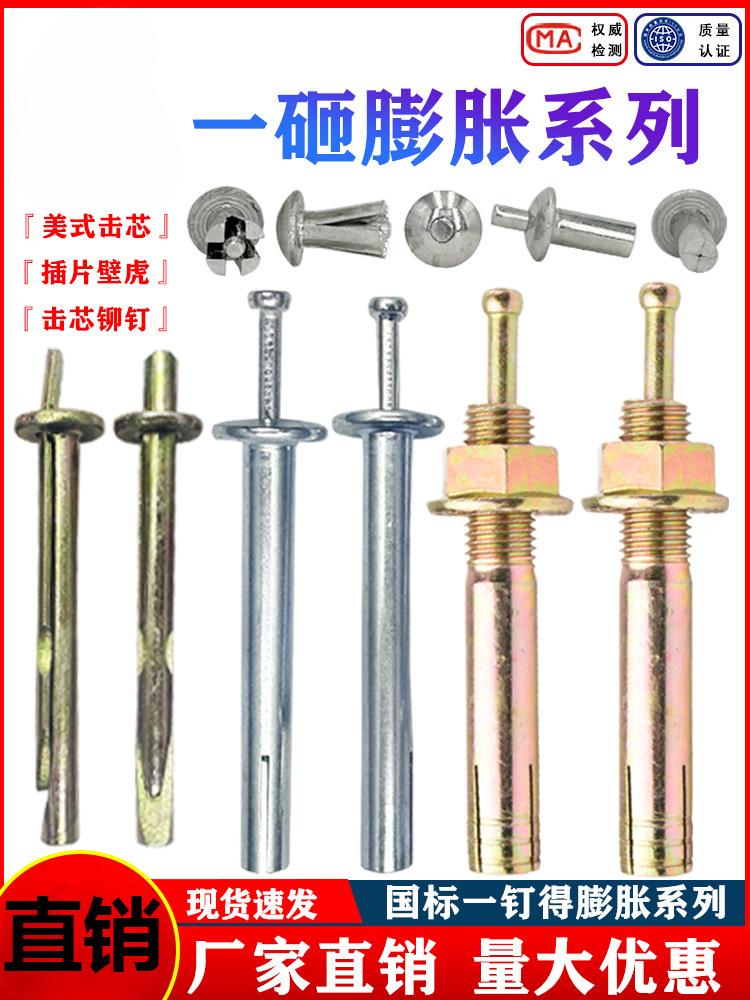 Aluminum Rivet Insert for Gantry Frame with Expansion Bolt and Wall Plug