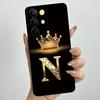 For Realme C85 Pro 2025 Crown Initial Letter Couple Phone Case RealmeC85 Pro 4G RMX5555 Soft Silicone TPU Lens Protective Casing
