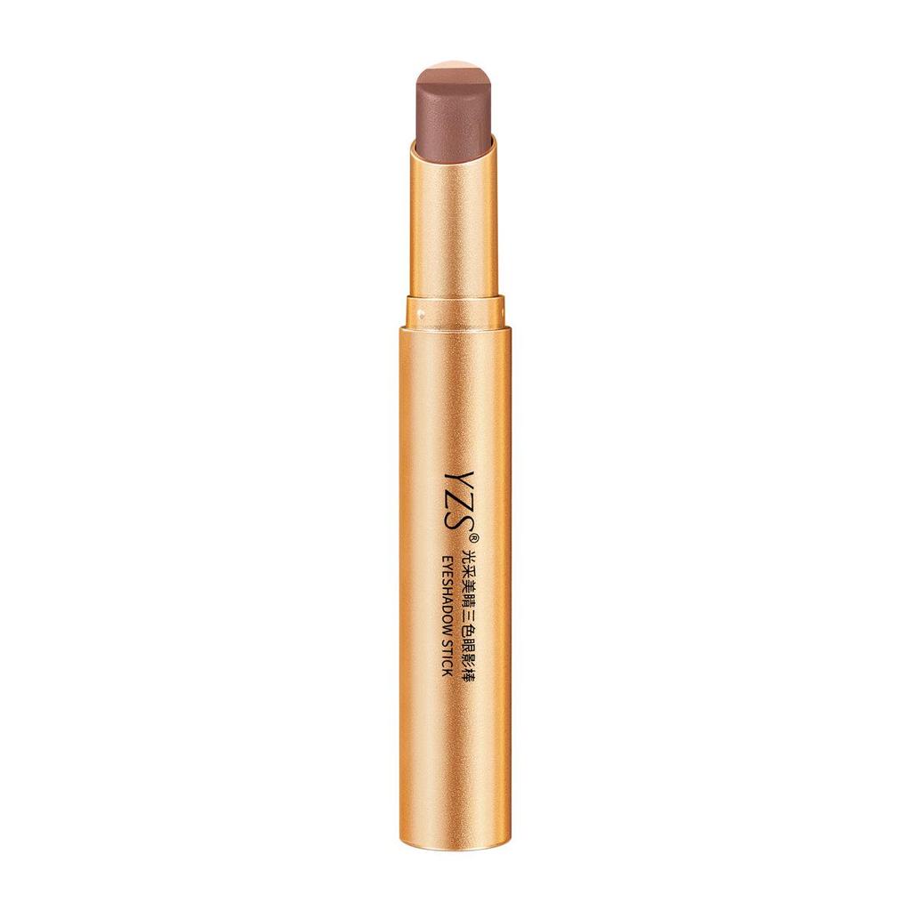 YZS Radiant Eyes 3-Color Glitter Eyeshadow Stick with Pearlescent Under-Eye Brightener.