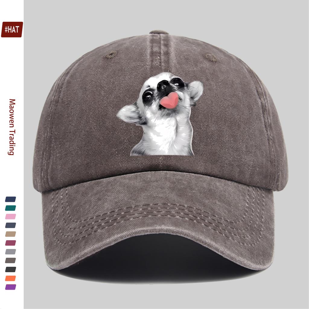 Pc Cute Chihuahua WomenS Fashion Casual Sport Style Print Baseball with Trendy Print Design Sun Hat Party Decoration Hat Comfo