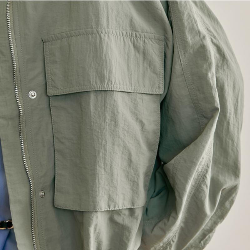 Maxza Out Pocket High Neck Anorak Jumper Ze04qj002nh