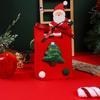 2PCS Felt Cloth Christmas Gift Bag Red Green Felt Candy Pouch Christmas Candy Bags  Christmas Season
