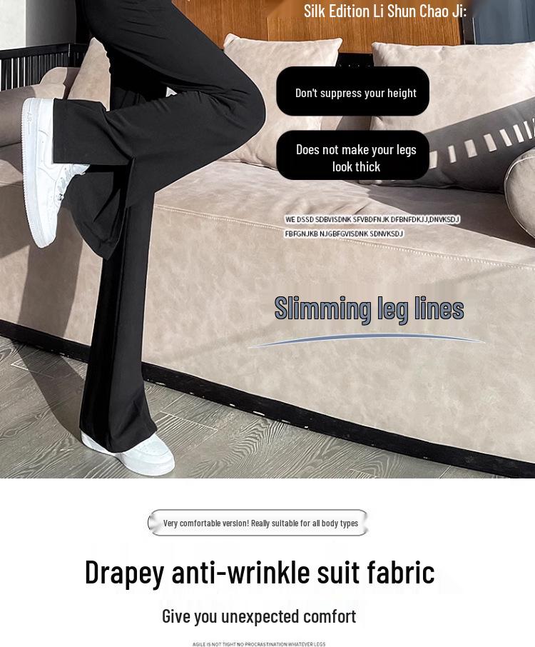 2026 Herfst/Lente Afslankende Zwangerschapsbroek met Micro-flare en Split