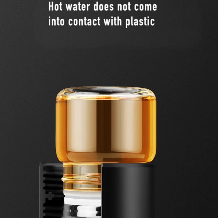 SAMADOYO Tea Separation, Heat-resistant Glass Brewing, Tea Filtration, Portable Cup, Outdoor Portable Travel Vehicle Water Cup