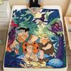 The Flintstones Flannel Blanket, High quality Comfortable for All Seasons, Home Decor, Warmth and Comfort