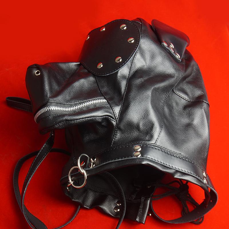 BDSM Mask Hood With Leash,Fist Mitts Mittens Bondage Restraints,Puppy Role Play,Sex Toys for Couples,SM Adult Games