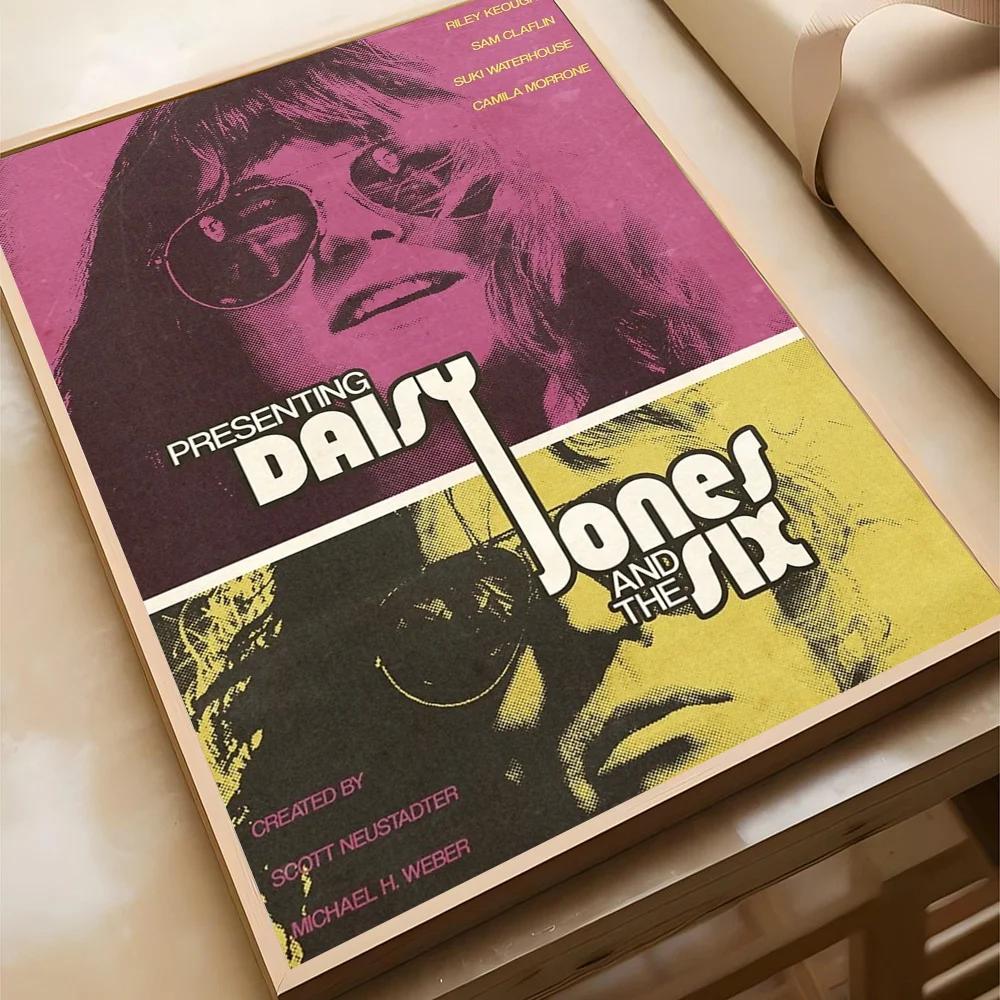 Daisy Jones The Six Płótno Malarskie Plakat Dom Salon Sypialnia Bar Kawiarnia Dekoracja Artystyczna Wystrój Pokoju