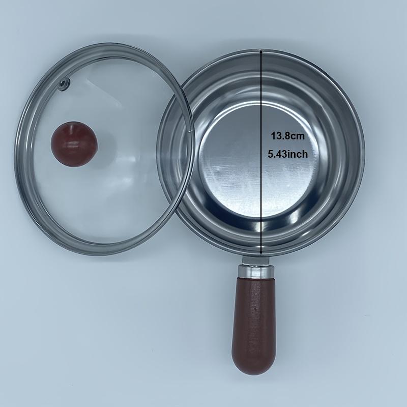 

Stainless Steel Saucepan Multi Function Cooking Pot with Heat Resistant Wooden Handle for Milk Baby Food and Sauce Making 01