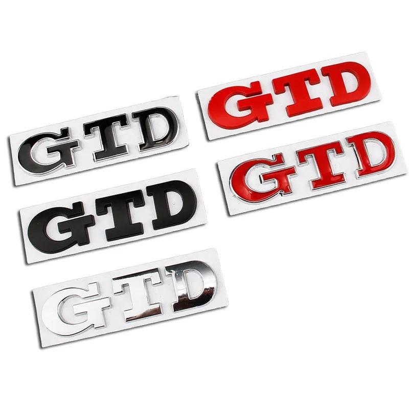 New Car 3D Metal GTD Badge Body Front Grill Trunk Emblem Sticker For Volkswagen VW Golf 3 4 5 6 7 7.5 MK4 MK5 MK6 MK7 GTD C