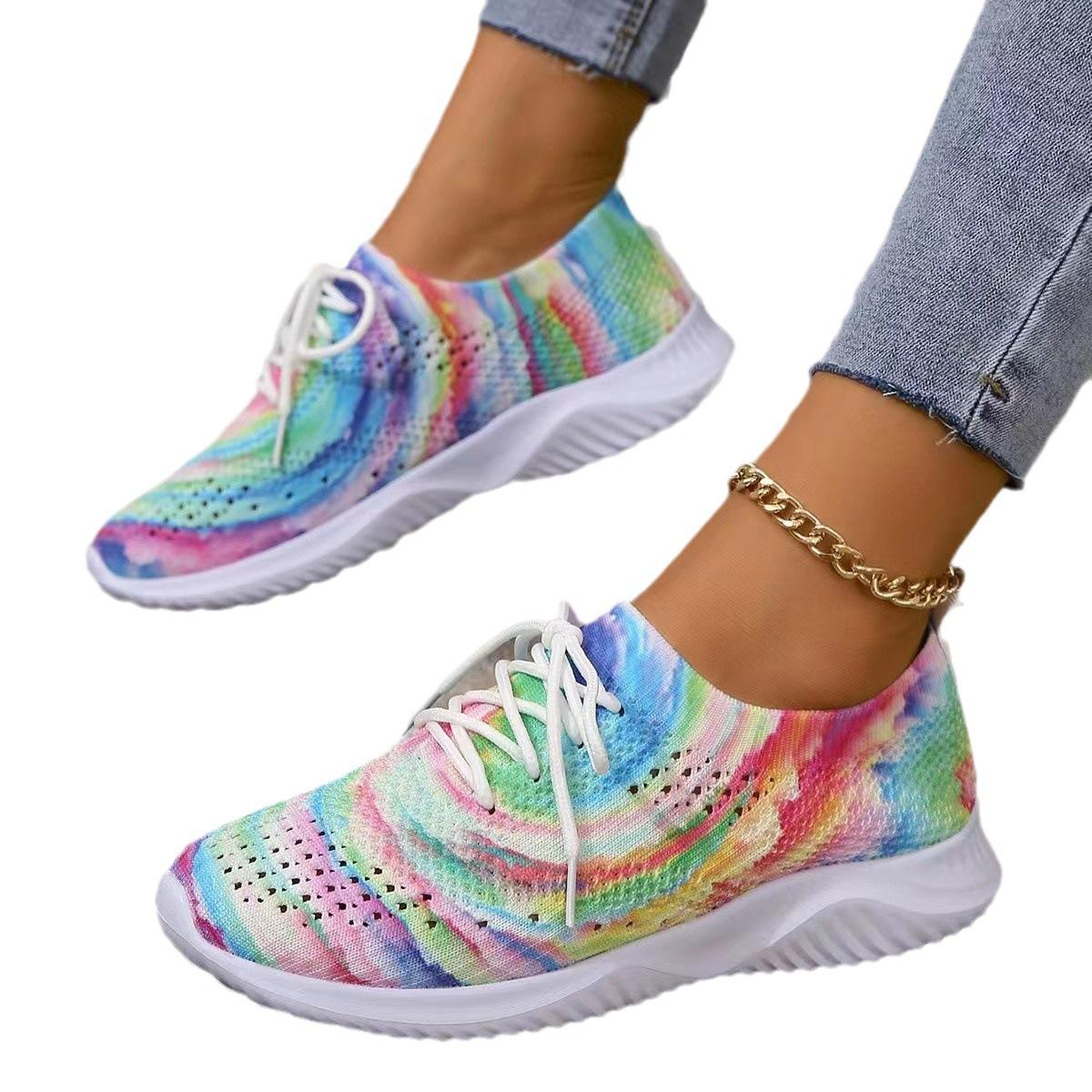 Женская повседневная обувь с сеткой Flyknit — фото 5