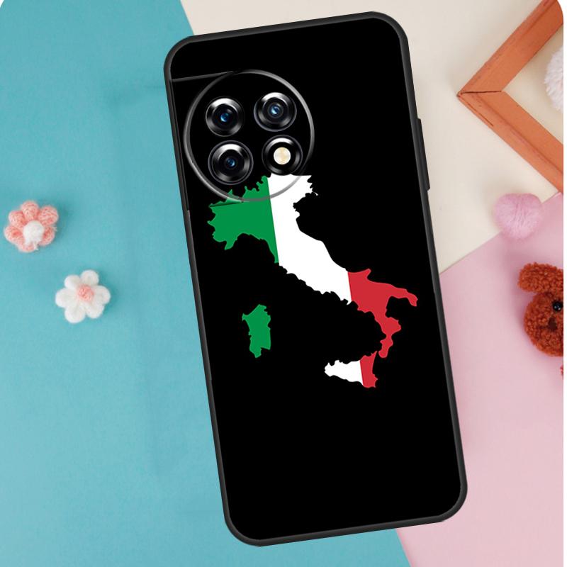 Italy Flag Case For OnePlus 13T 10T 8T 10R 12R 13R 15R 11 12 13 15 Nord CE 5 2 3 4 Lite N20 N30 Cover
