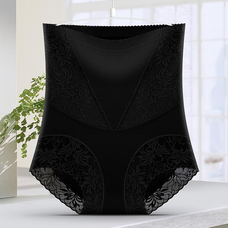 High Waist Lace Shapewear Panties for Women, Tummy Control Body Shaper Underwear