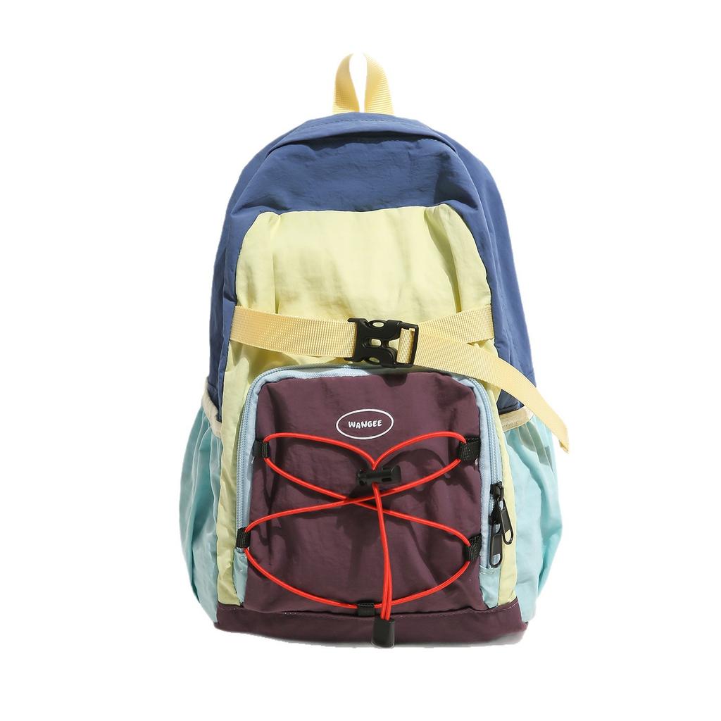 Schoolbag outdoor sports backpack new dopamine color scheme high value backpack versatile casual light hiking mountaineering bag