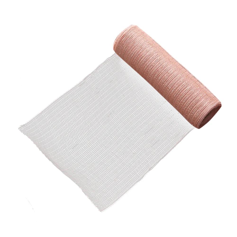 10 Yards Christmas Wreath Mesh Decorative Christmas Mesh Rolls Shiny Multifunctional Holiday Party Decoration Supplies