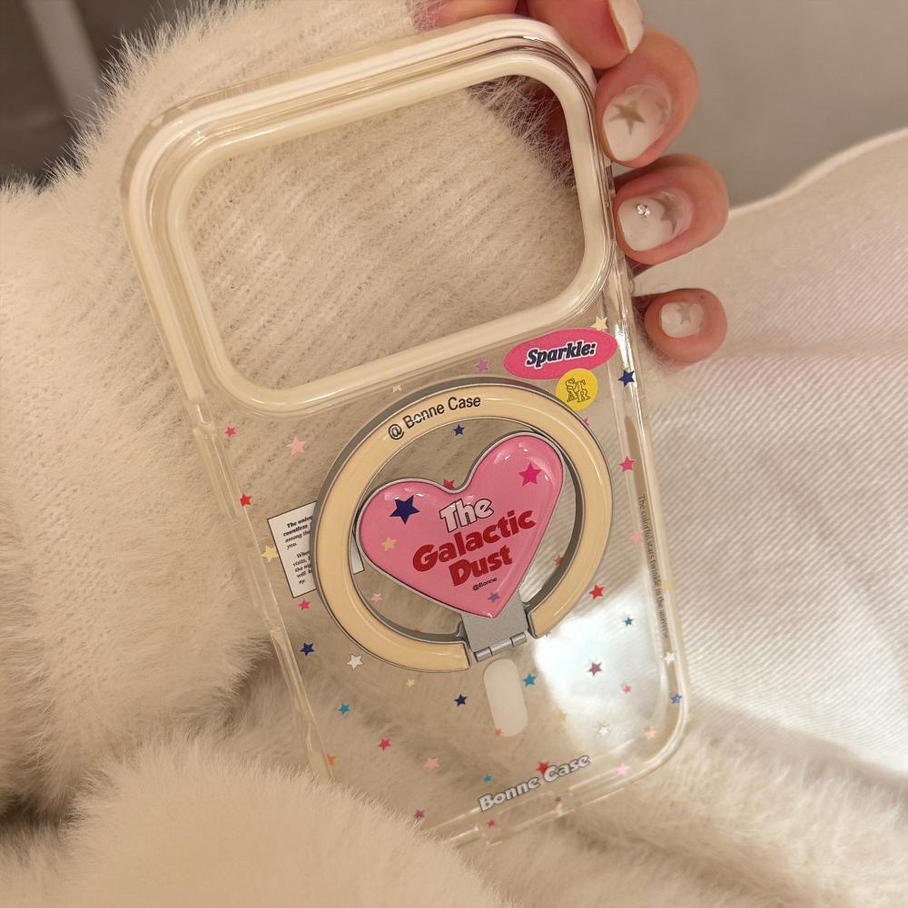 American Star Is Suitable for Apple 17promax Mobile Phone Case IPhone16 Love Magnetic Bracket 14 Transparent 13 Soft Shell