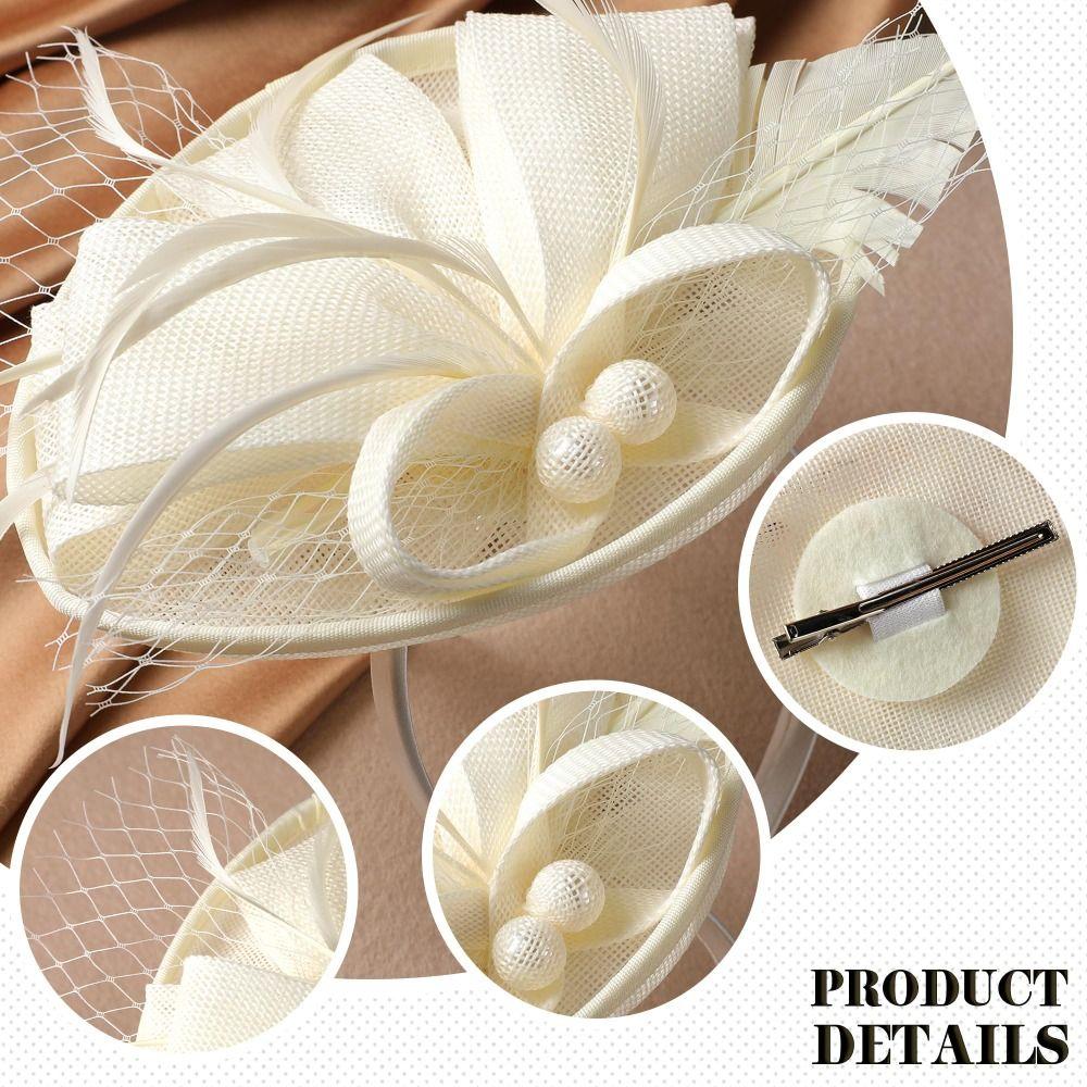 Cappelli da Festa del Tè 3D Grande Fiore Rosa Fascinator Eleganti Fascinator Floreali Cappello Grande Fiore