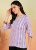 Yash Gallery Women's Pure Cotton Printed Casual Top Regular Fit Tunic
