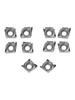 CCGT060204AK N01 Turning Inserts 10PCS for Efficient Machining of For Aluminum and Steel Parts Excellent Cutting Performance